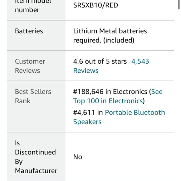 Sony XB10 Portable Wireless Speaker w/ Bluetooth - Picture 11 of 12